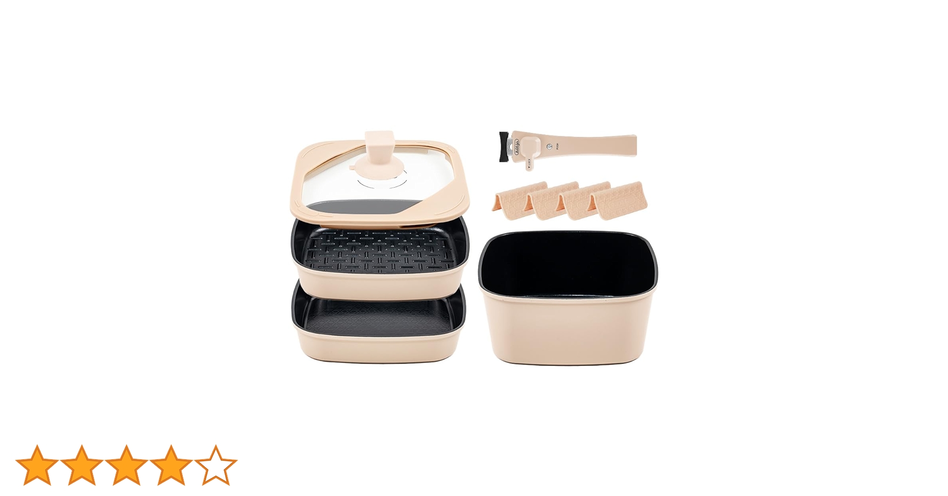 Boohgle ボオグル フライパンセット 9点セット 白